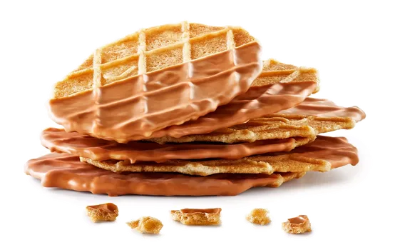 Boterwafel gezouten karamel stapeltje