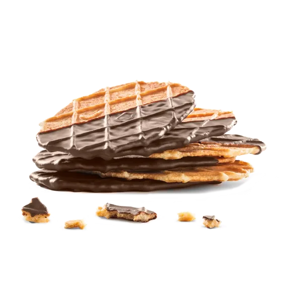 Butter Crisps with a layer of Belgian Dark Chocolate