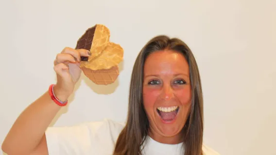 Profielfoto met drie koekjes