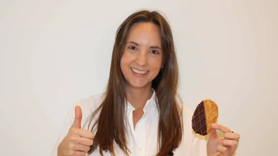 Profielfoto met koekje